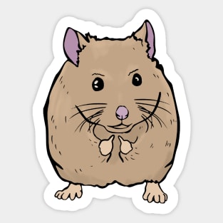 Cute Mouse Holding Middle finger funny gift Sticker